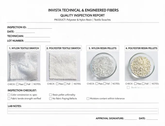 Invista material inspection